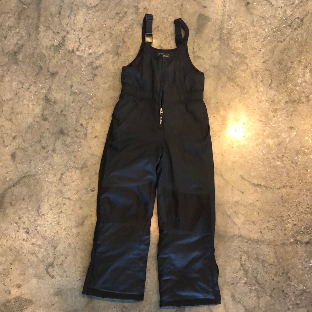 LL Bean Kids' Cold Buster Snow Bibs in size 8